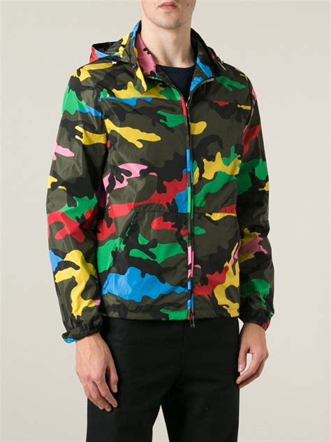 Lyst - Valentino Camouflage Print Jacket in Green for Men