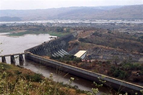 Inga I Dam with Inga Falls in the background, Congo DR