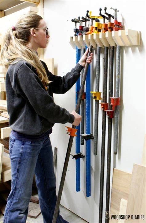 DIY Pipe Clamp Rack --Easy Clamp Rack Using Scrap Wood!