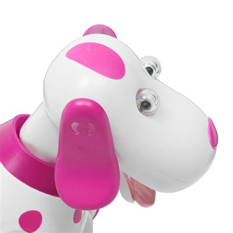 pink 2.4g rc smart dance walking remote control robot dog electronic ...