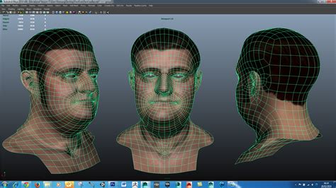 3d scan male face 1 model