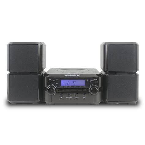 Magnavox Mm435 Black 3Pc Cd Shelf Stereo System Am Fm Radio - Walmart.com