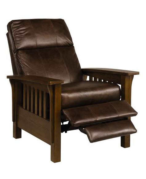 Mission Style Fabric Recliner Chair - Mission McCoy Recliner with Optional Power Recliner in ...