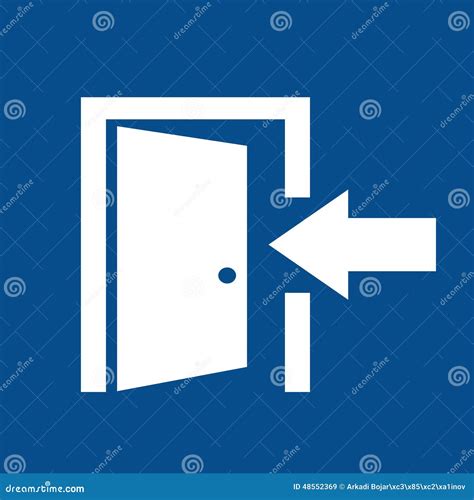 Entry vector sign stock vector. Illustration of enter - 48552369