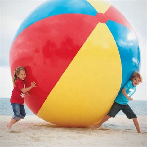 Lc 6' Giant Inflatable Beach Ball,Extra Large Jumbo Beach Ball | Patch Kit Included - Buy ...