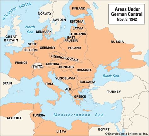 Nazi Germany Peak Map