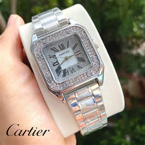 CARTIER WATCH คาเทียร์แทงค์ งานท็อปปั้มทุกจุด สายแม่เหล็ก 159 บาท สาย ...