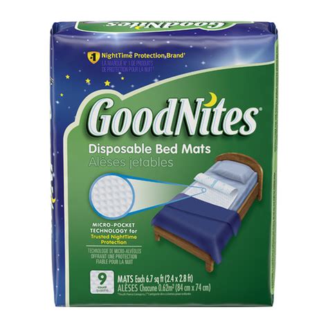 GoodNites Disposable Bed Pads for Nighttime Bedwetting, Non-Slip Waterproof Mattress Pad, 30" x ...