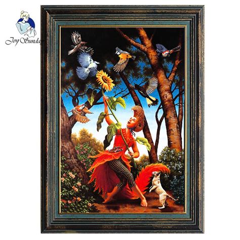 JOY SUNDAY Needlework,DIY DMC Cross stitch,11CT,14CT Set For Embroidery kits,Flower,Bird,Women ...