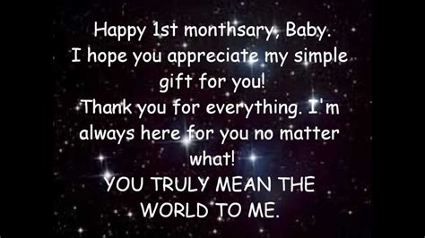 Happy 1st Monthsary BABY =) - YouTube