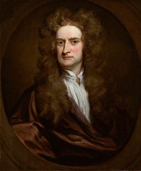 Scientific Genius Uncomfortable in a Big Wig! Isaac Newton, 1702, by Godfrey Kneller. Sir Isaac ...