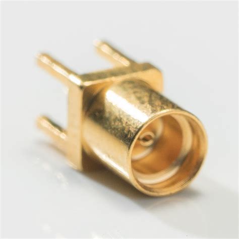 MCX Male Straight Connector for Printed Circuits