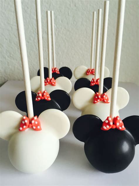 Minnie Mouse Cake Pops Mini Mouse Cake Pops, Cake Pops Mickey Mouse, Minni Mouse Cake, Mickey ...