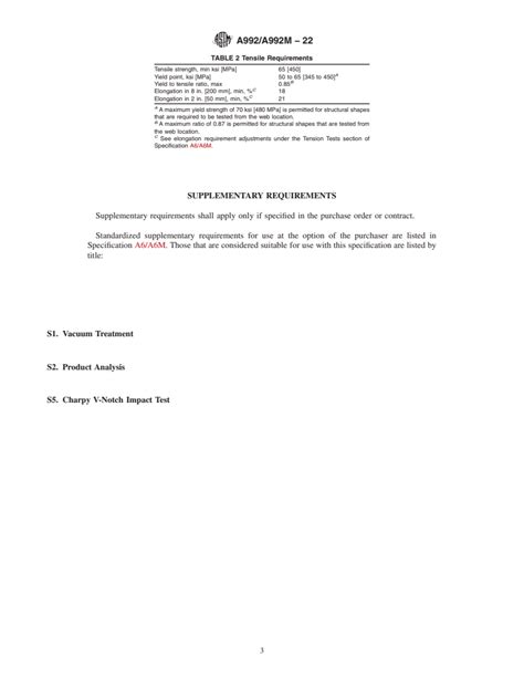 ASTM A992/A992M-22 - Standard Specification for Structural Steel Shapes