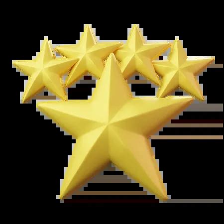 Five Stars Emoji 3D Illustration download in PNG, OBJ or Blend format