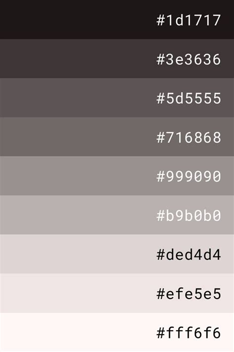 Grey color palette | Цветовые тона, Цветовые схемы, Цветовые палитры