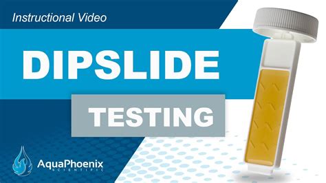 Dip Slide Test (MC600) - YouTube