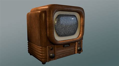 Old Timey 1940s TV 3D model | CGTrader