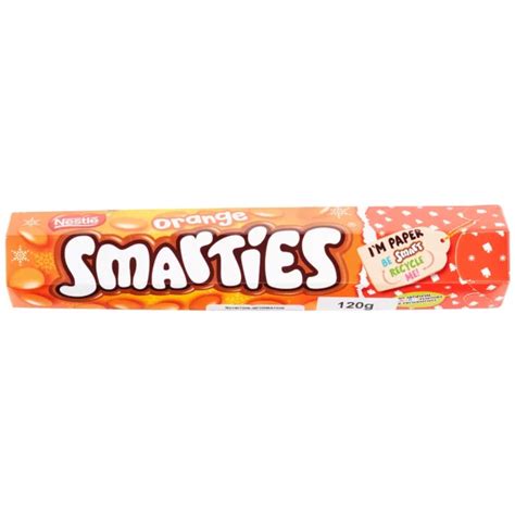 ORANGE SMARTIES GIANT TUBE 120G - Brentcorp Foodservice & Bulk Barn