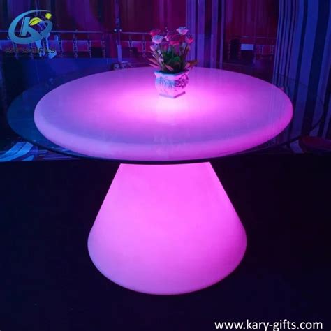Wedding Led Banquet Table Round Lighted Restaurant Table Led Dining Table - Buy Led Dining Table ...