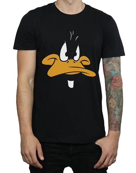 Looney Tunes Men's Daffy Duck Big Face T-Shirt | eBay