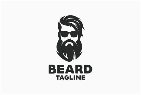 Beard Logo | Beard logo, Beard logo design, Beard art