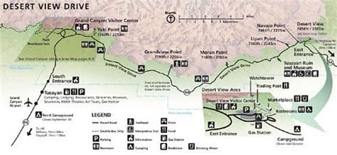 Grand Canyon East Entrance Map - Draw A Topographic Map