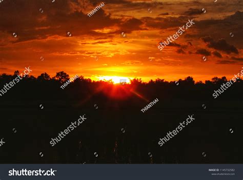 Sunset Sky Silhouette Landscape Stock Photo 1145732582 | Shutterstock