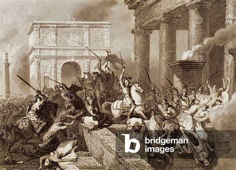 Image of Sack of Rome by the Visigoths led by Alaric I