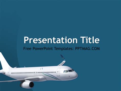 Free Airplane PowerPoint Template - Prezentr