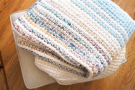 Daydream: a Simple Striped Tunisian Crochet Blanket - One Dog Woof