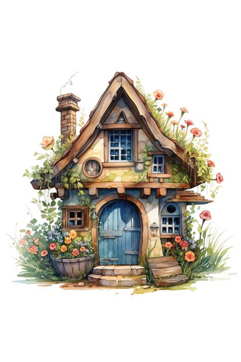 Pin on fairy wooden house