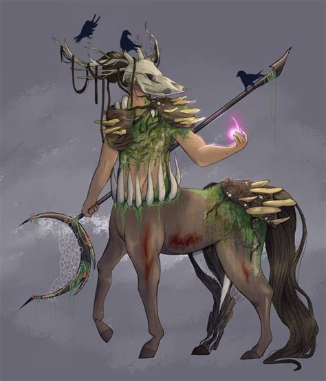 [OC][ART] Centaur Druid, Circle of Spores: DnD | Dnd druid, Centaur, Druid