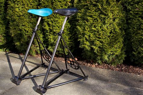 Two Bike Stools | Bike seat bar stools by Tom's Cargo Bikes … | Flickr