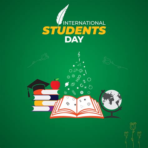 International Students Day. November 17. World students day concept. Template for background ...