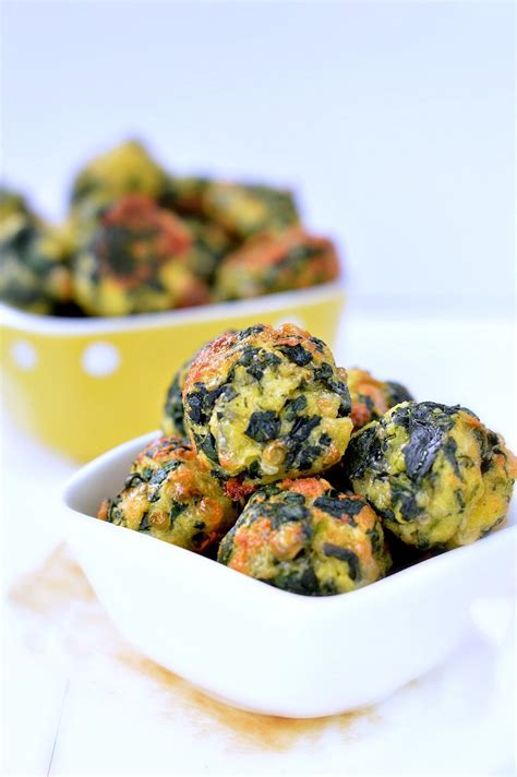 Spinach balls Healthy Appetizers - SWEETASHONEY