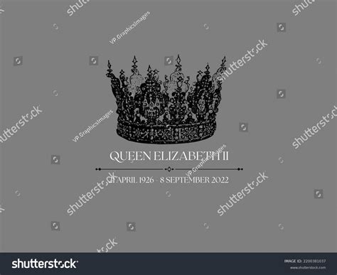 London09082022 Her Royal Highness Queen Elizabeth Stock Illustration ...