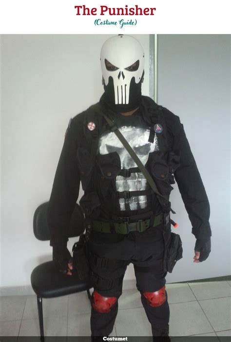 The Punisher Costume for Cosplay & Halloween 2022 | Black tactical ...