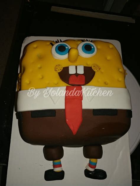 SpongeBob cake | Spongebob cake, Spongebob, Bags