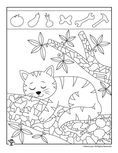 Kitten Hidden Objects Printable | Woo! Jr. Kids Activities : Children's ...