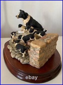 Border Fine Arts Spilt Milk Lovely Border Collie and Puppies | Border Fine Arts