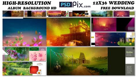 High-Resolution 12X36 Wedding Album Background HD Free Download ...