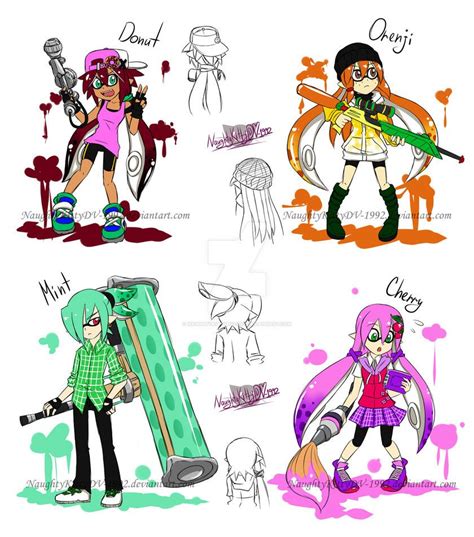 My Splatoon OCs by NaughtyKittyDV-1992 on DeviantArt | Splatoon, Splatoon comics, Drawings