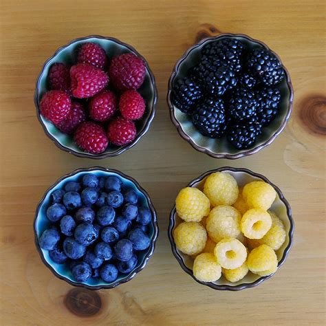 Four types of berries | Lovely berries in different colors a… | Flickr