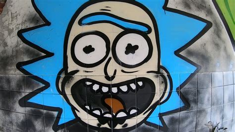 Rick And Morty Graffiti - YouTube