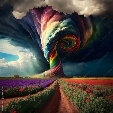 Tornado And Rainbow