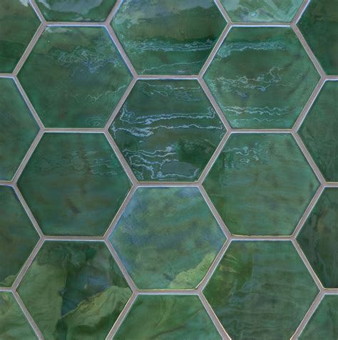 Hexagon | Green flooring, Green tile, Green bathroom