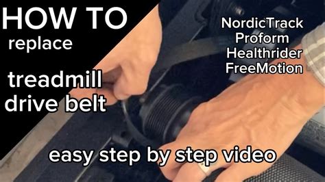 How to replace treadmill drive belt - for NordicTrack Proform ...