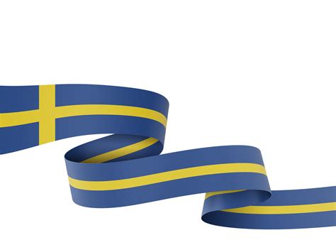 Sweden flag design national independence day banner element transparent background png 11345820 PNG