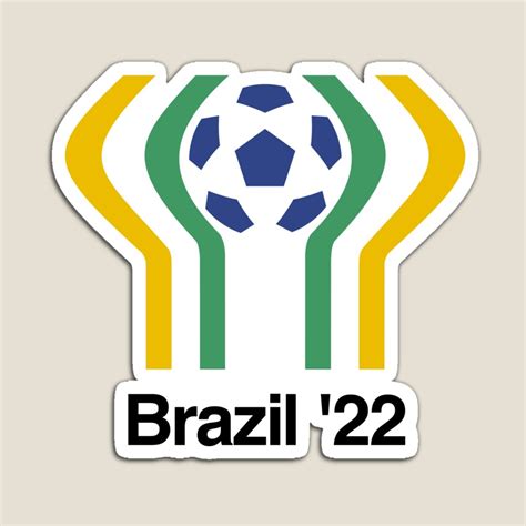 Brazil World Cup 2022 Retro 78 Logo by iconikit | Redbubble | Brazil ...